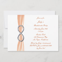 Orange Infinity Bachelorette Party-inbjudan Inbjudningar