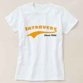 Orange Invertera typografi svepdatum Anpassningsba T Shirt