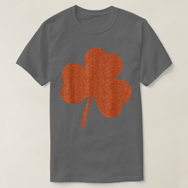 Orange Irish St Patricks Paddys Day Lucky T Shirt (Design framsida)