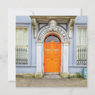 Orange Irland Dörrhälsningskort Julkort