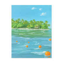 Orange Island - Målerisk Sjölandskap