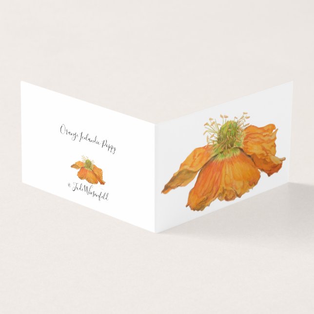 Orange Islands Poppy Kort (Utsida)