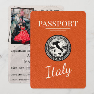 Orange Italien Passport Spara Datumet