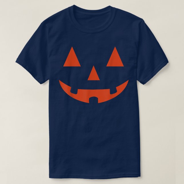 Orange Jack o lantern Halloween Costume Tee (Design framsida)