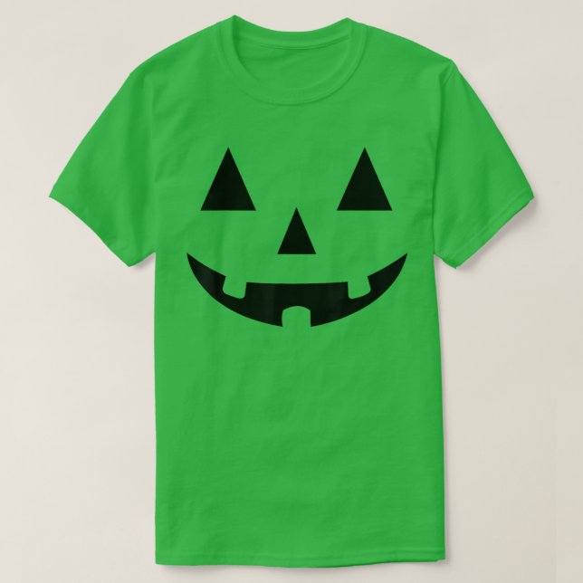 Orange Jack O Lantern Halloween Costume Tee Shirt (Design framsida)