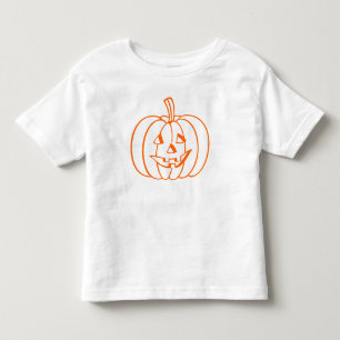 Orange Jack-O-Lantern Halloween Pumpkin-kontur T Shirt