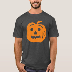 Orange Jack-O-Lantern Pumpkin Halloween Shirt T