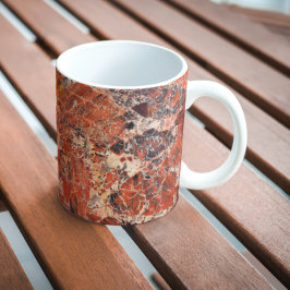 Orange Jasper Stone Mönster Mugg