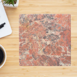 Orange Jasper Stone Mönster Stenunderlägg