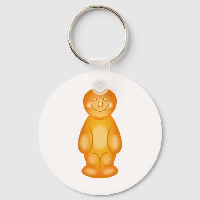 Orange Jelly Baby Nyckelring (Framsida)