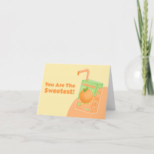 Orange Juice Box Tack Kort