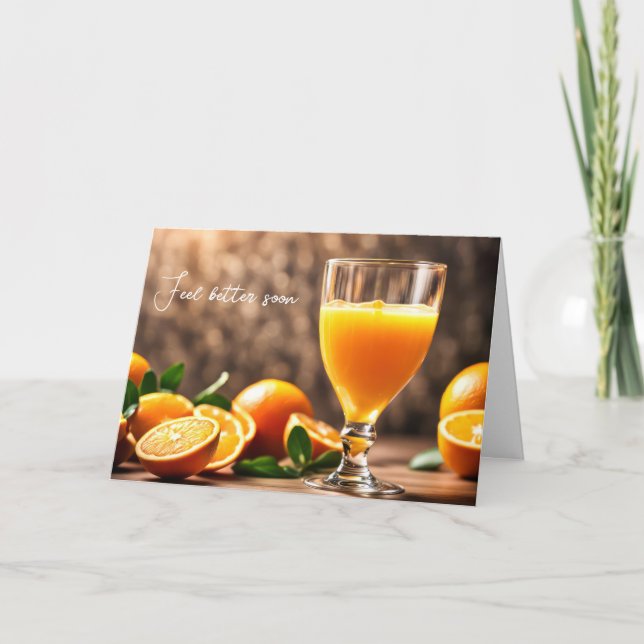 Orange Juice kommer bra Kort (Framsida)