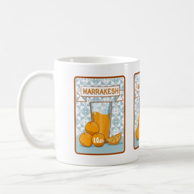 Orange Juice Marrakesh Marocko Kaffemugg (Vänster)