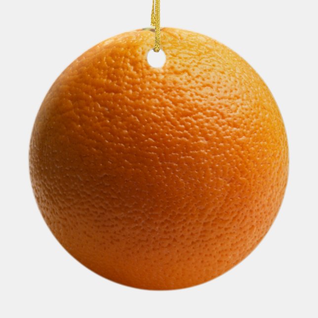 Orange Julgran Ornament (Baksidan)