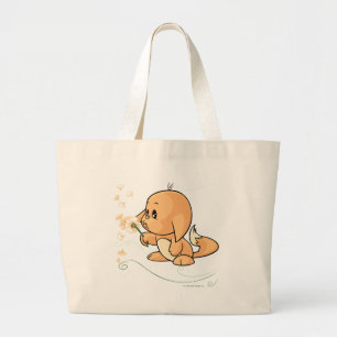 Orange Kacheek som önskar på en maskros Jumbo Tygkasse