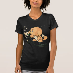 Orange Kacheek som önskar på en maskros Tee