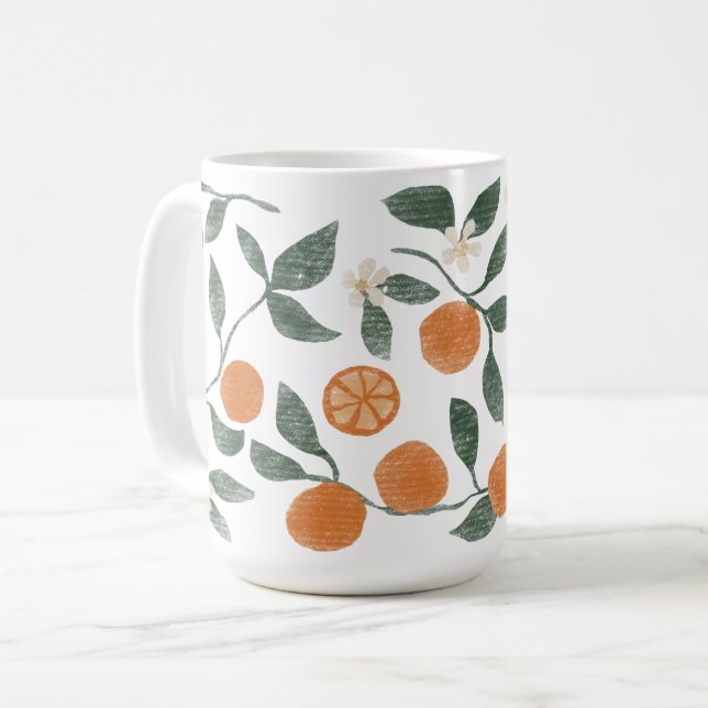 Orange Kaffe Mugg (Framsida vänster)