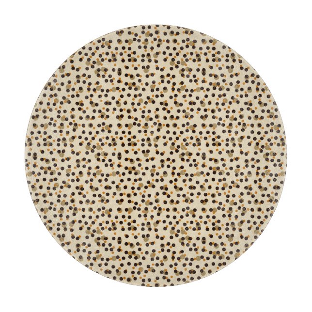 orange, kaffeböna och beige prickar (Framsidan)