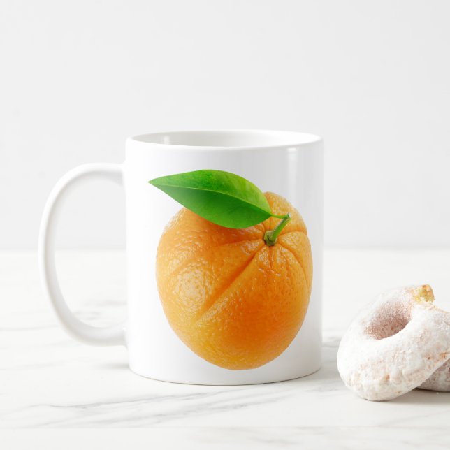 Orange Kaffemugg (Med munk)