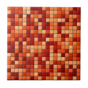 Orange Kakelplatta