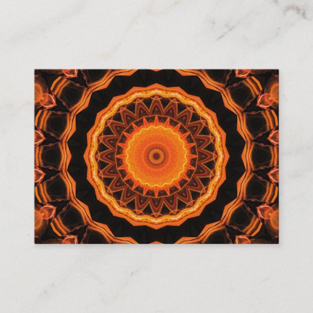 Orange Kaleidoskop 04 Visitkort (Framsida)