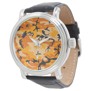 Orange kamouflage, militär, armé armbandsur