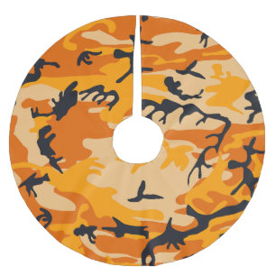 Orange Kamouflage, Militär, Armé Julgransmatta Borstad Polyester