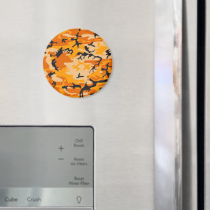 Orange kamouflage, militär, armé magnet