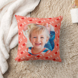 Orange KÄRLEK Heart Kudde