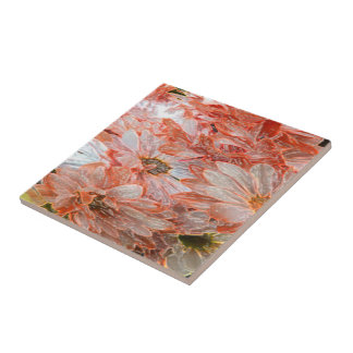 Orange Kärlek - keramiskt plattstål Kakelplatta