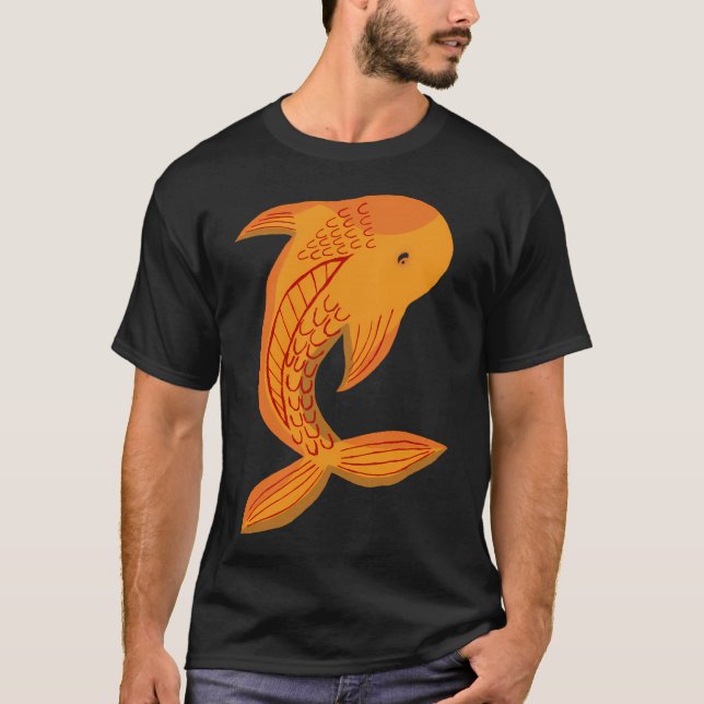 Orange Karp T Shirt (Framsida)