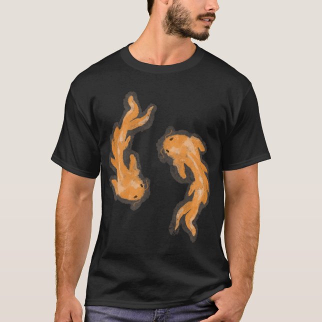 Orange Karpfisk T Shirt (Framsida)