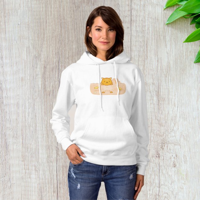 Orange katt i sandslott strand scen t shirt (Skapare uppladdad)