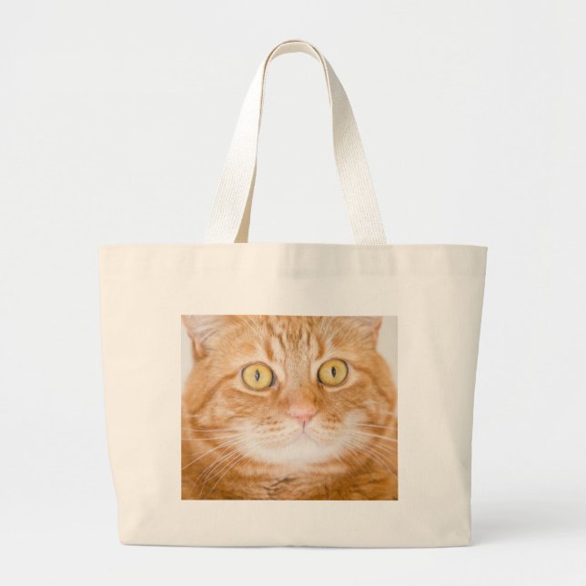 Orange katt jumbo tygkasse (Framsidan)