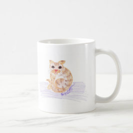 Orange Katt Kaffemugg