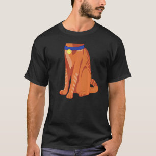 Orange katt kostym Halloween katt dräkt kostym T Shirt
