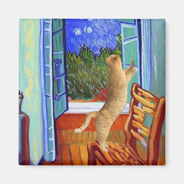 Orange Katt Magnet (Framsidan)