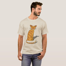 Orange katt, manlig T-shirt