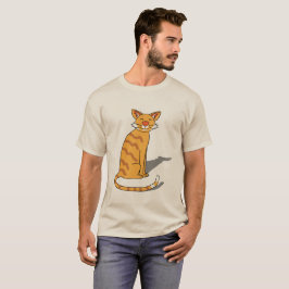 Orange katt, manlig T-shirt 