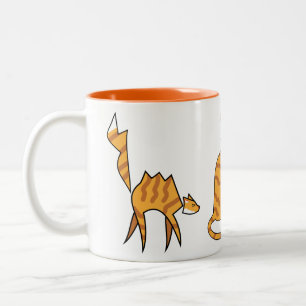Orange Katt Mugg