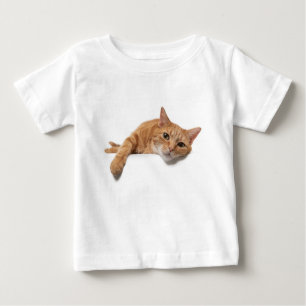 Orange Katt, nedåt T Shirt