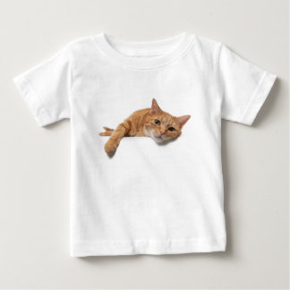 Orange Katt, nedåt T Shirt