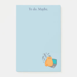 Orange Katt Post-it Block