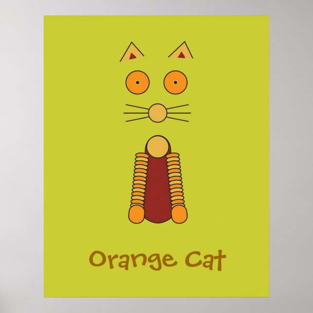 Orange Katt Poster (Framsidan)