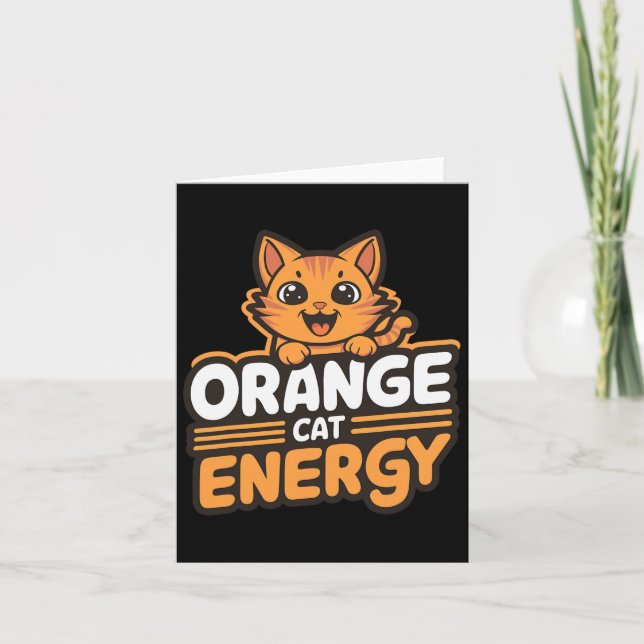 Orange Kattenergi Kort (Framsida)