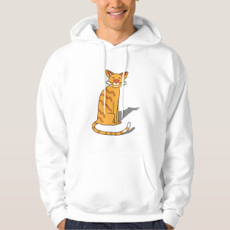 Orange katttröja hoodie