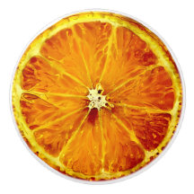Orange keramiskt knop