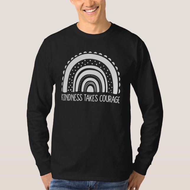 Orange Kindness tar modet Unity Day Anti-Bully T Shirt (Framsida)
