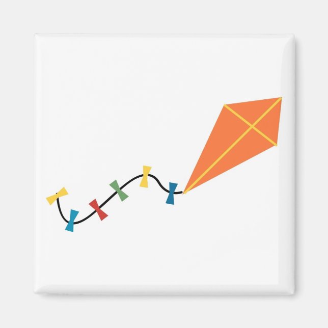 Orange Kite Magnet (Framsidan)