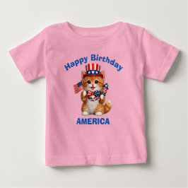 Orange Kittel (1p) Patriotisk Barn T-Shirt